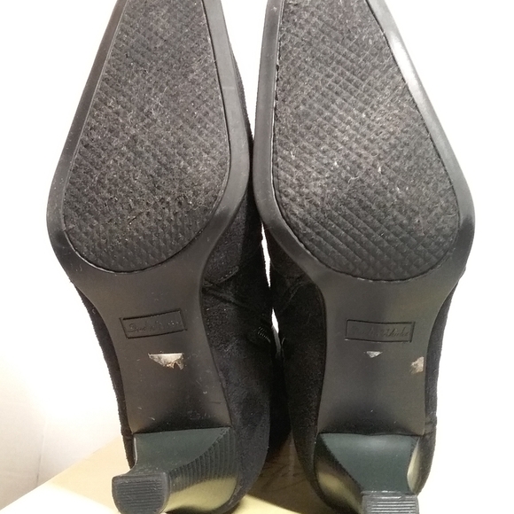 Studio Works Audrey II Black Suede Boots High Heels - Picture 3 of 10